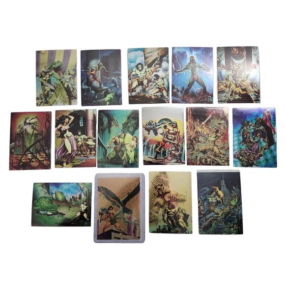 Conan II TCG All Chromium Lot Of 14 With 1 Promo Card 1993-1994 NM - Picture 1 of 11